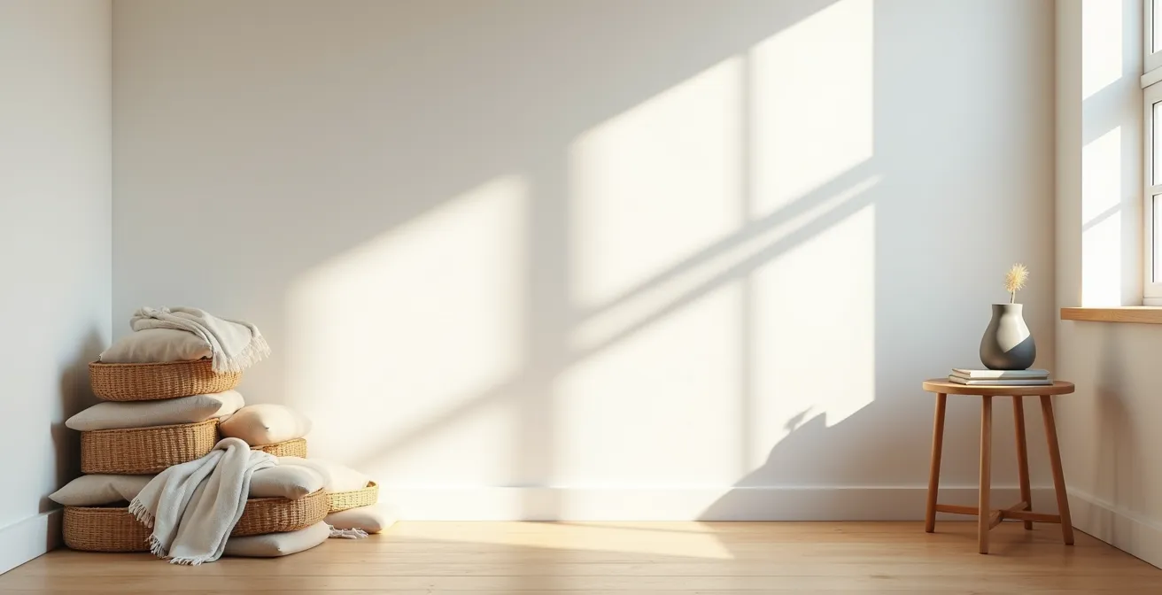 Wide view showing the journey of trendy decor from production to landfill