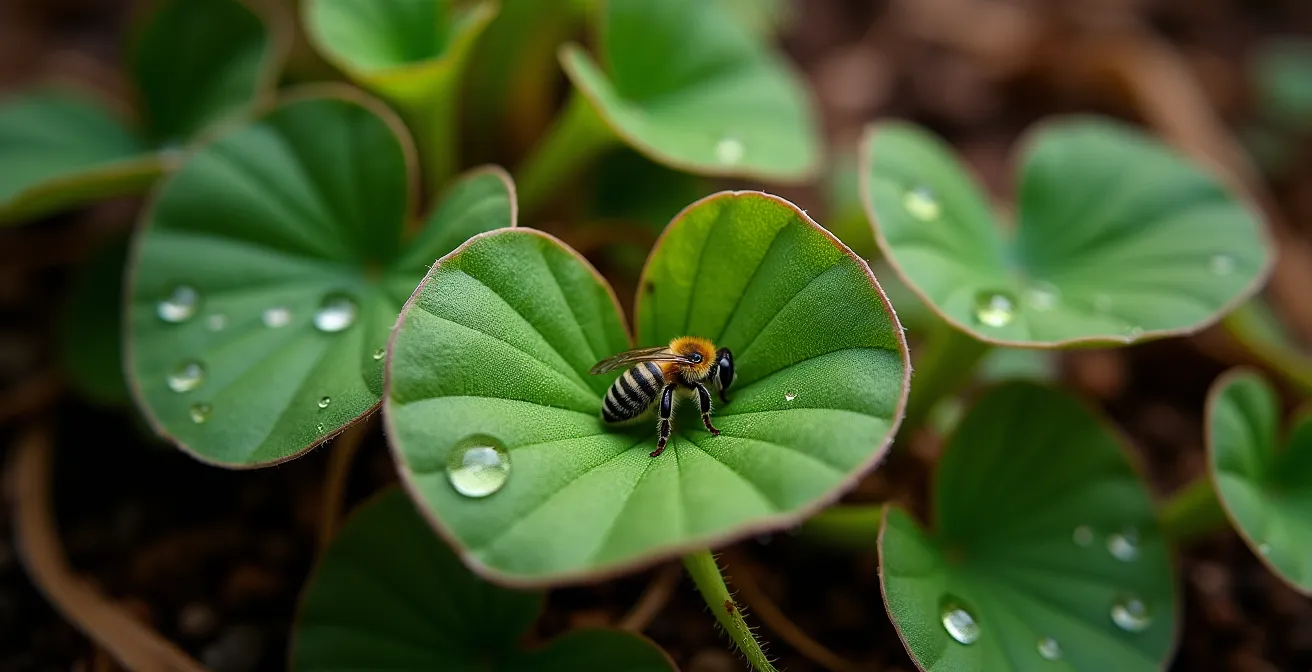 Extreme close-up of native wild ginger leaves showing velvety texture and natural patterns