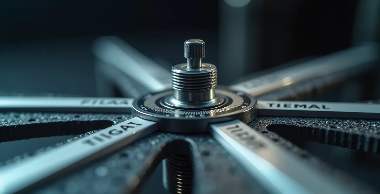 Abstract representation of portfolio rebalancing through balanced geometric shapes